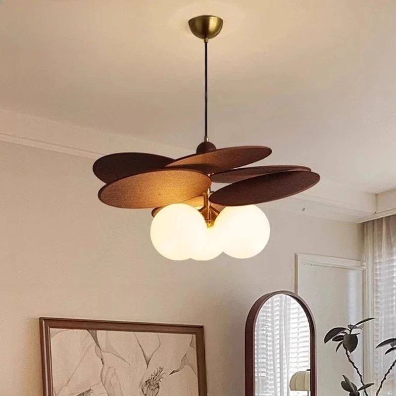 

Japanese Vintage Rattan Weave Ceiling Pendant Lights White Glass Ball Chandelier Restaurant Hotel Living Room Study Hanging Lamp