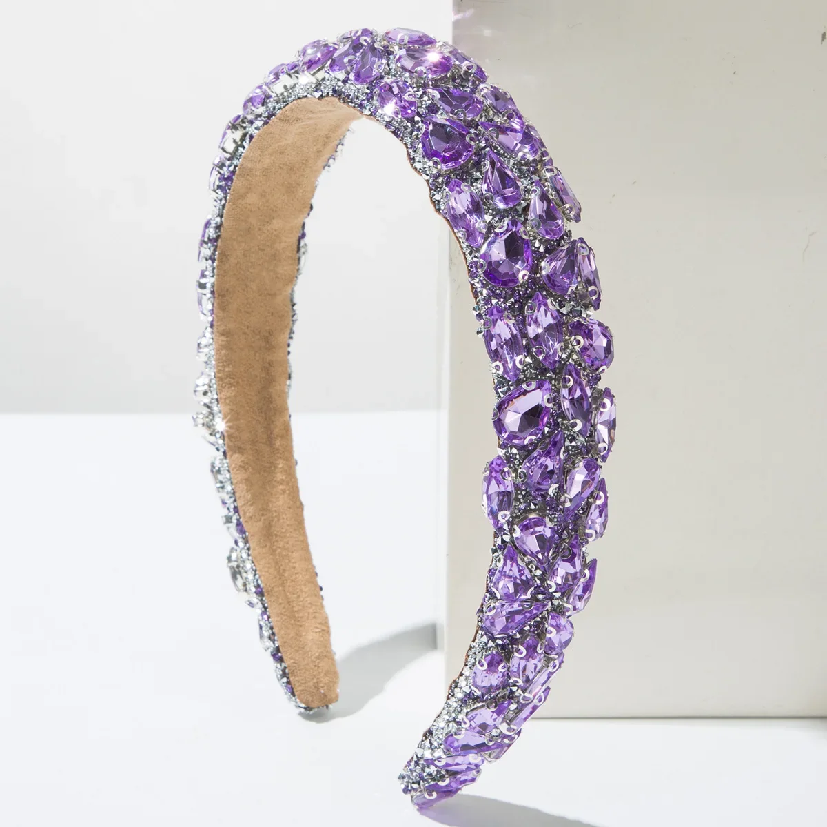 European and American Fashion Baroque Full of Diamonds Shiny Color Drill Headband Luxury Gorgeous Ball Banquet Hair Accessories