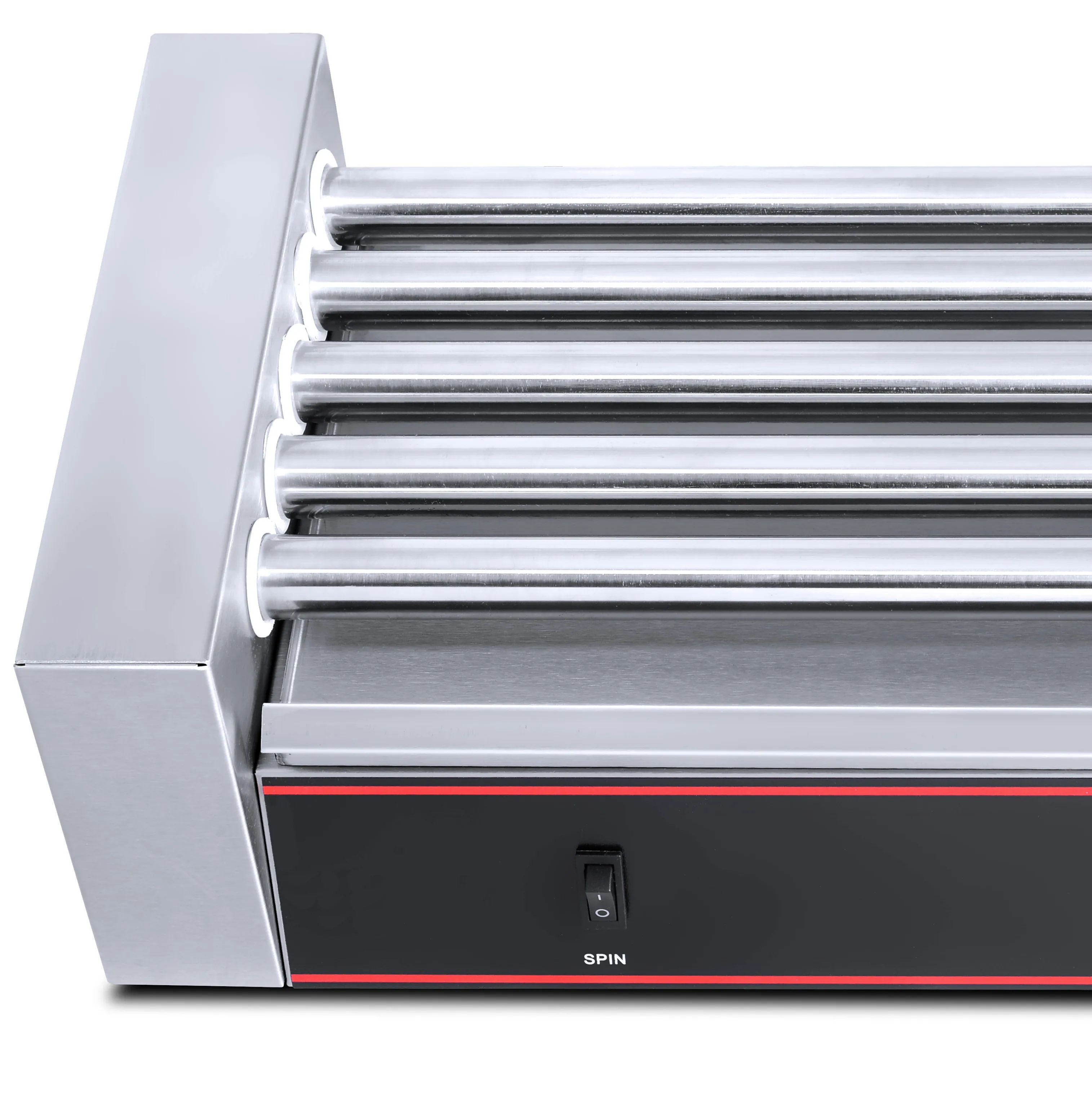 شواية هوت دوج التجارية لـ 7 أسطوانة تسخين كهربائي هوت دوج باخرة باجر السجق شواء آلات سطح الطاولة لموافقة CE