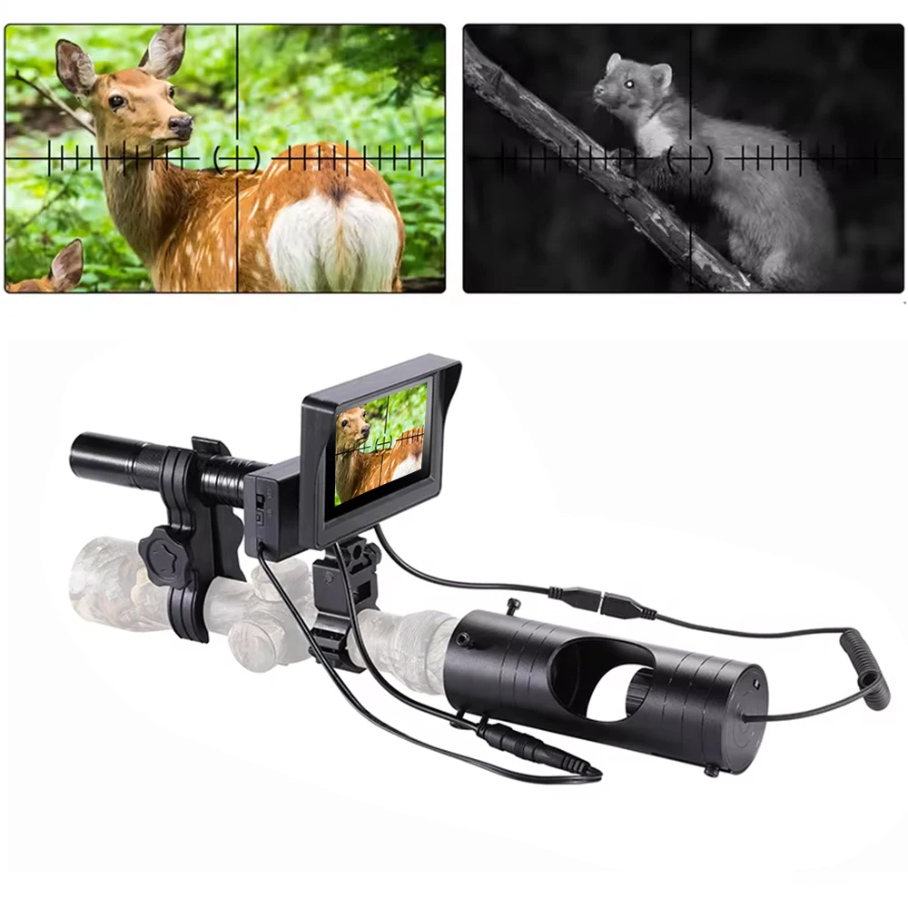

Night Vision Scope Hunting Riflescope Optics Sight Tactical 850nm Infrared LED IR Waterproof Night Vision Hunting Camera