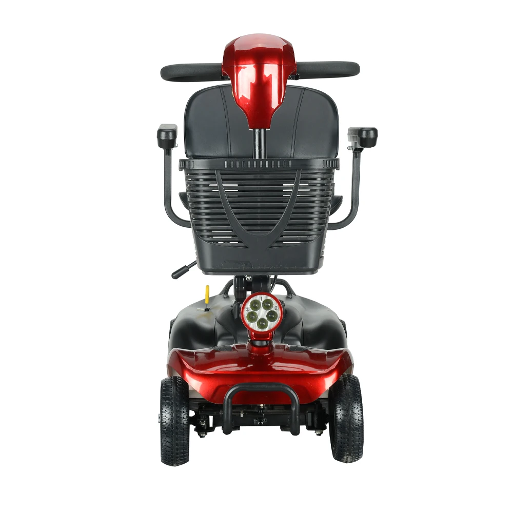 2023 Scooter elettrico pieghevole portatile per mobilità 250W 24V per anziani a 4 ruote con cestino