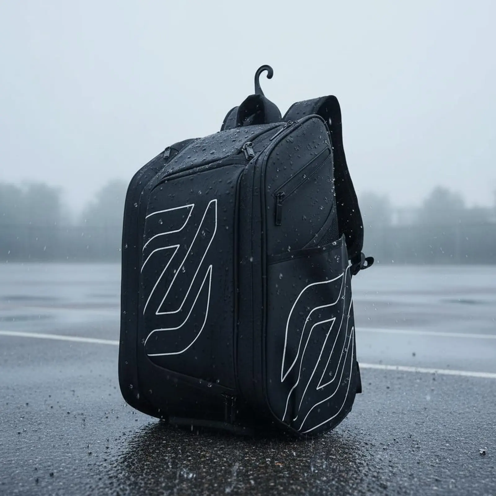 Pickleball Backpack Side Pockets Tennis Backpack Badminton Racket Bag Lightweight Pickleball Sling Bag Water Resistant view 4