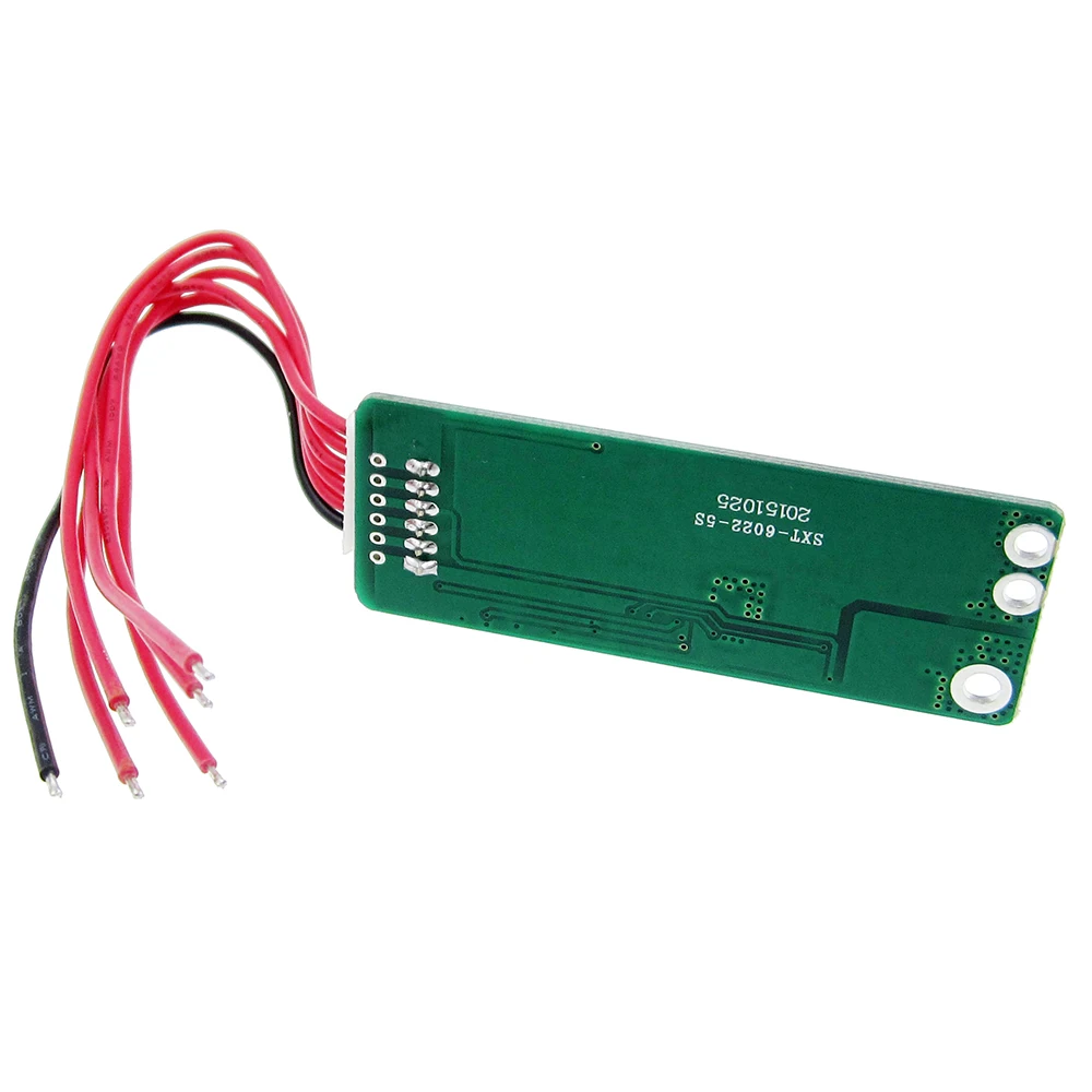 5 قطعة 5S 15A بطارية ليثيوم أيون BMS 18650 شاحن لوح حماية 18 فولت 21 فولت دائرة قصيرة حماية الخلية الحالية مع سلك