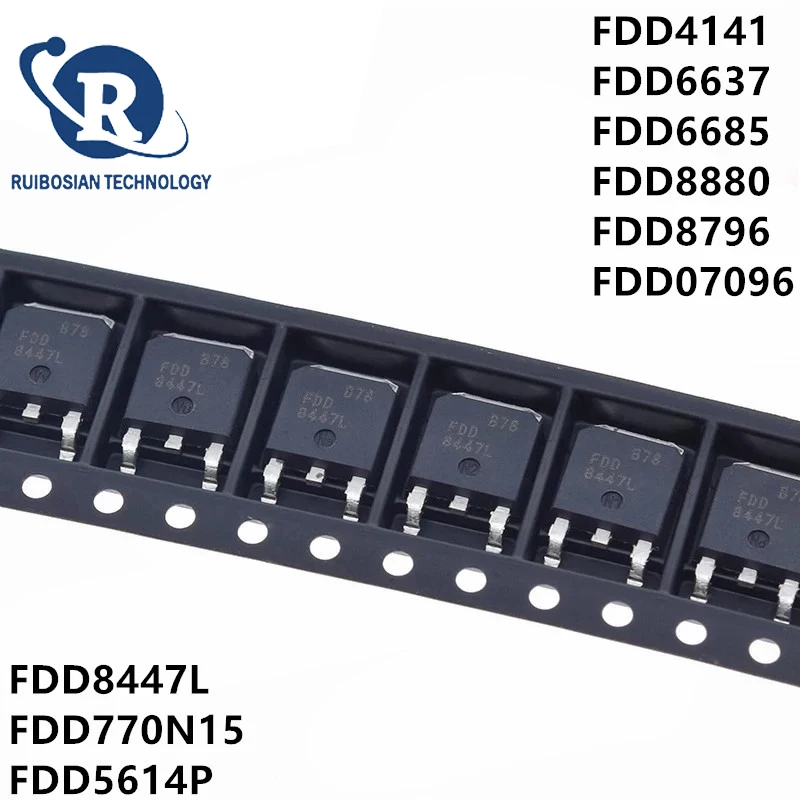 10PCS MOS FET transistor FDD8447L/TO-252-3Pins FDD8447 FDD4141 FDD5614P FDD5614 FDD6637 FDD6685 FDD8880 FDD8796 770N15A 07096