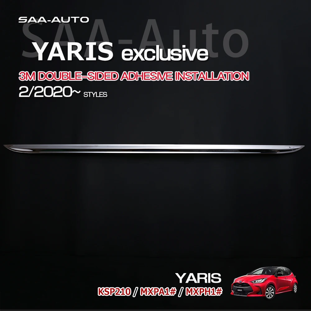 Auto Protection Rear Gate Lower Trim for TOYOTA YARIS KSP210 MXPA1 MXPH1 2020 SUS304 Car Exterior Trim Accessories