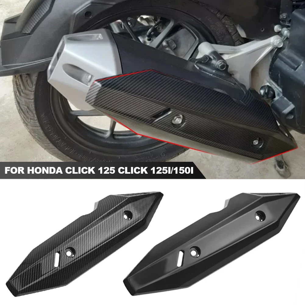 Motorcycle Exhaust Pipe Cover Cowl for HONDA CLICK 125i / 150i CLICK GAME CHANGER V2 Motorbike Protector Heat Shield Guard