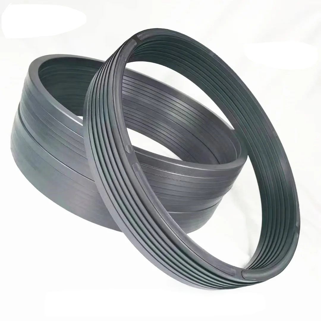 Hot-selling wear-resistant large hydraulic cylinder seals, nitrile rubber and cotton fabric v-type combination oil seal