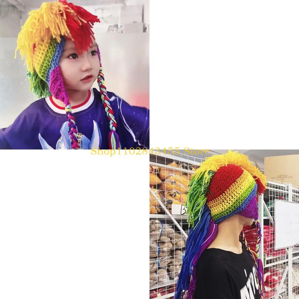 49mc-–-chapeau-nouveaute-pour-halloween-chapeau-amusant-arc-en-ciel-chapeau-chevalier-romain-bonnet-tricote-a-bonnet