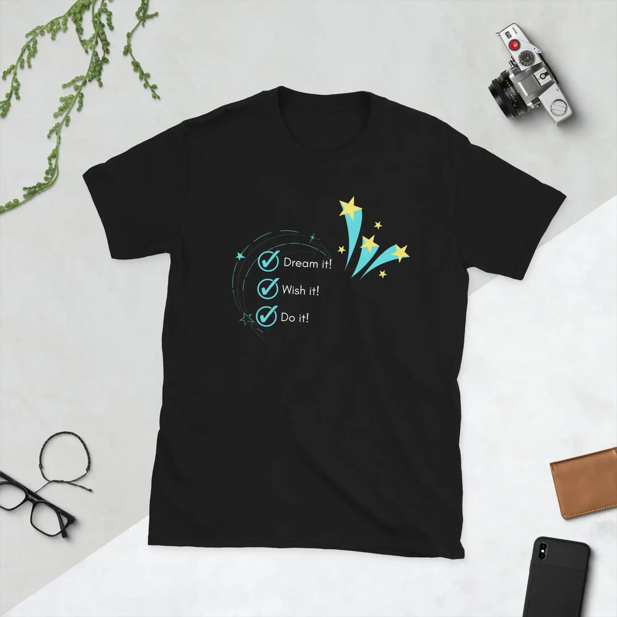 Dream It Wish Do T Shirt Motivational Shooting Star Inspirational Quote for Dreamers Positive Affirmation
