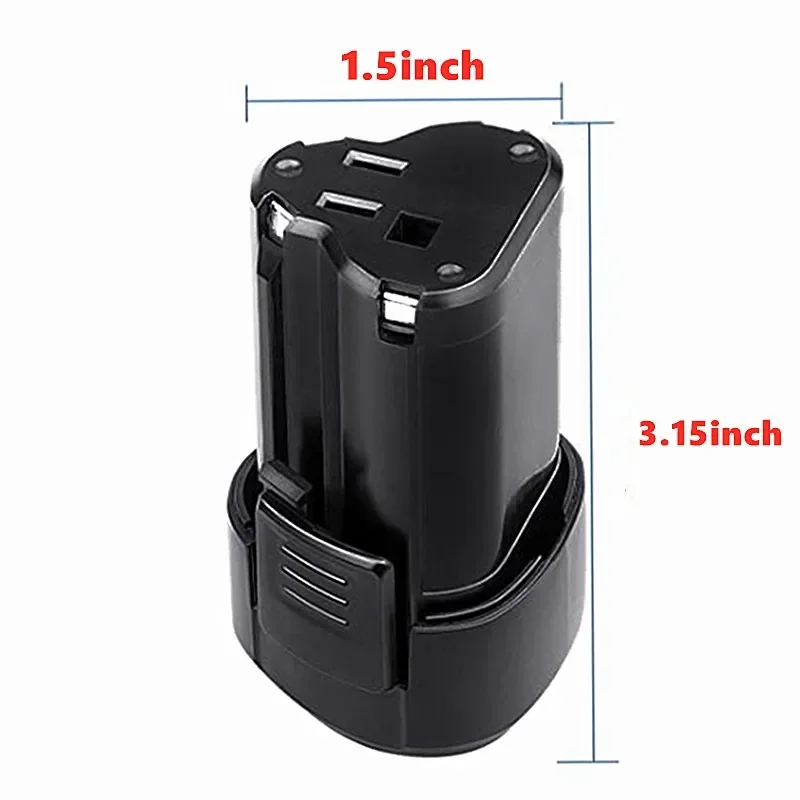 Rechargeable Li-Ion Battery Replacement for Worx 12V Electric Screwdriver 6000mAh WX125.6 WX125.5 WX382.3 WU025