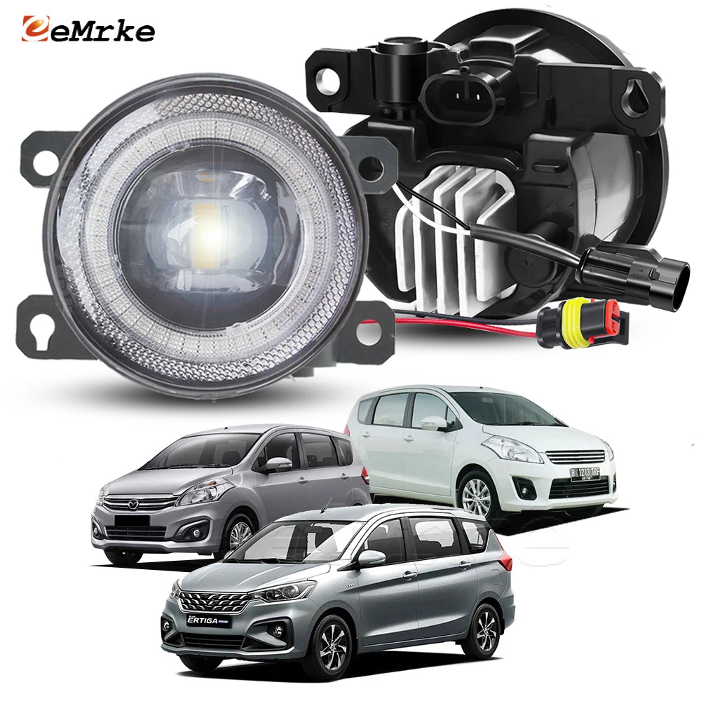 

Светодиодные противотуманные фары для Toyota Rumion/Suzuki Ertiga Mazda VX-1 2012-2023 Angel Eye DRL Апертура Противотуманные фары дальнего света Аксессуары