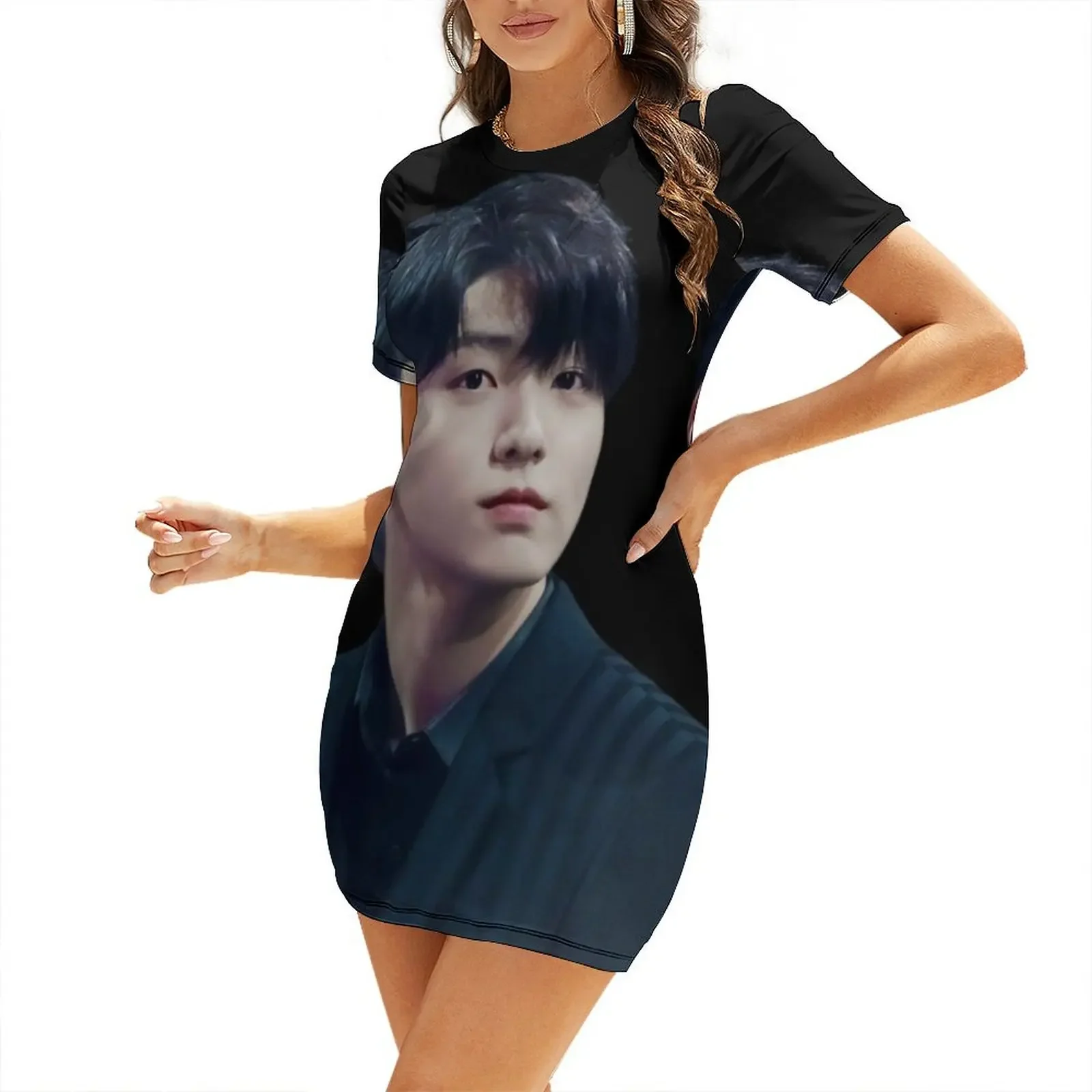 

Choi Soobin - V1 Short-Sleeved Dress Clothing female women clothes summer dress korean women
