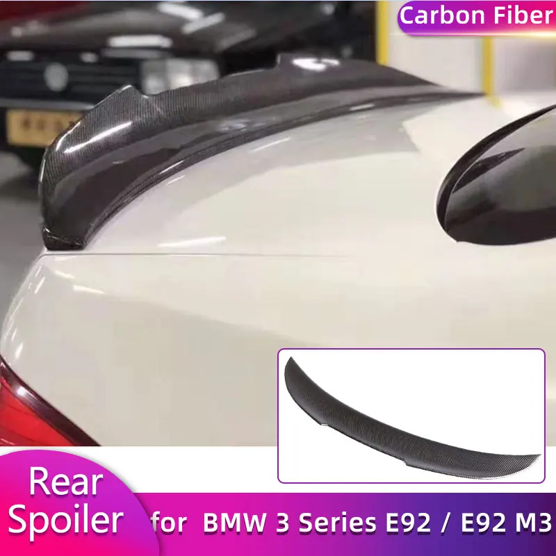 

Carbon Fiber Rear Trunk Spoiler Wings for BMW 3 Series E92 / E92 M3 Coupe 2006-2013 Car Racing Rear Spoiler Boot Wing Lip