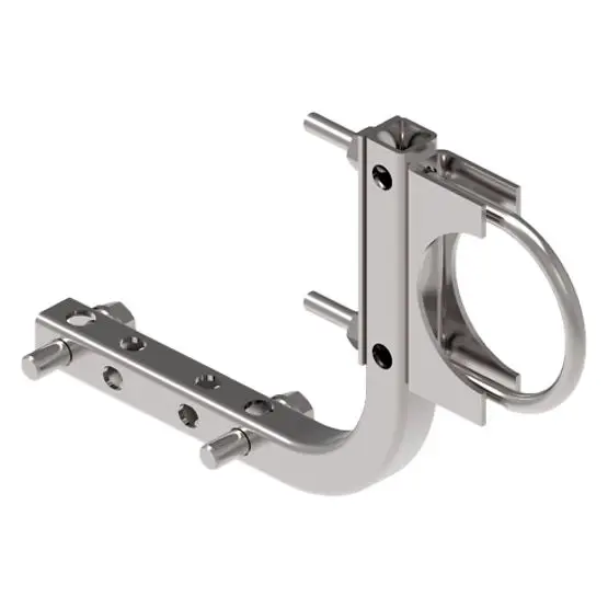 

Rosemountt B4 Coplanar Mounting Bracket, 2-in. Pipe Mount, Bolts, Stainless Steel Part Number: 03031-0189-0003