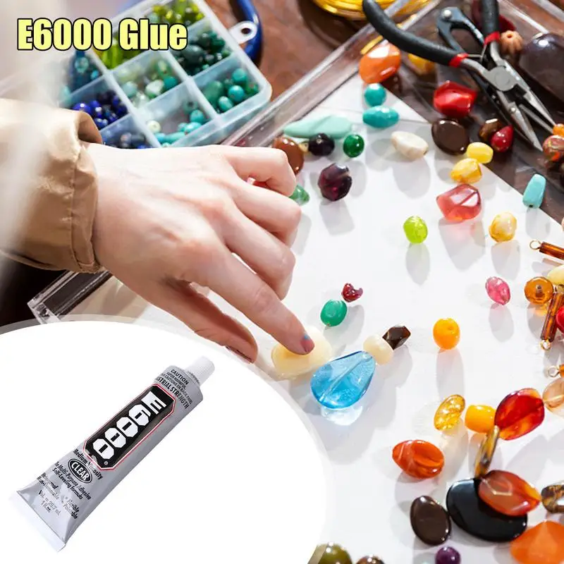 Glue for Rhinestones E6000 29.7ML Rhinestones Crystal DIY Craft Tool Needles Epoxy Adhesive Strong Hotfix For Jewelry Tool