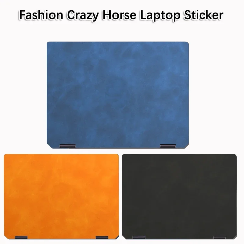 Leather Sticker Cover Skin for Lenovo YOGA Book 9i IRU8 13.3-inch /Book 9i IAH10 2025 14-inch Laptop PC Carbon Vinyl Protection
