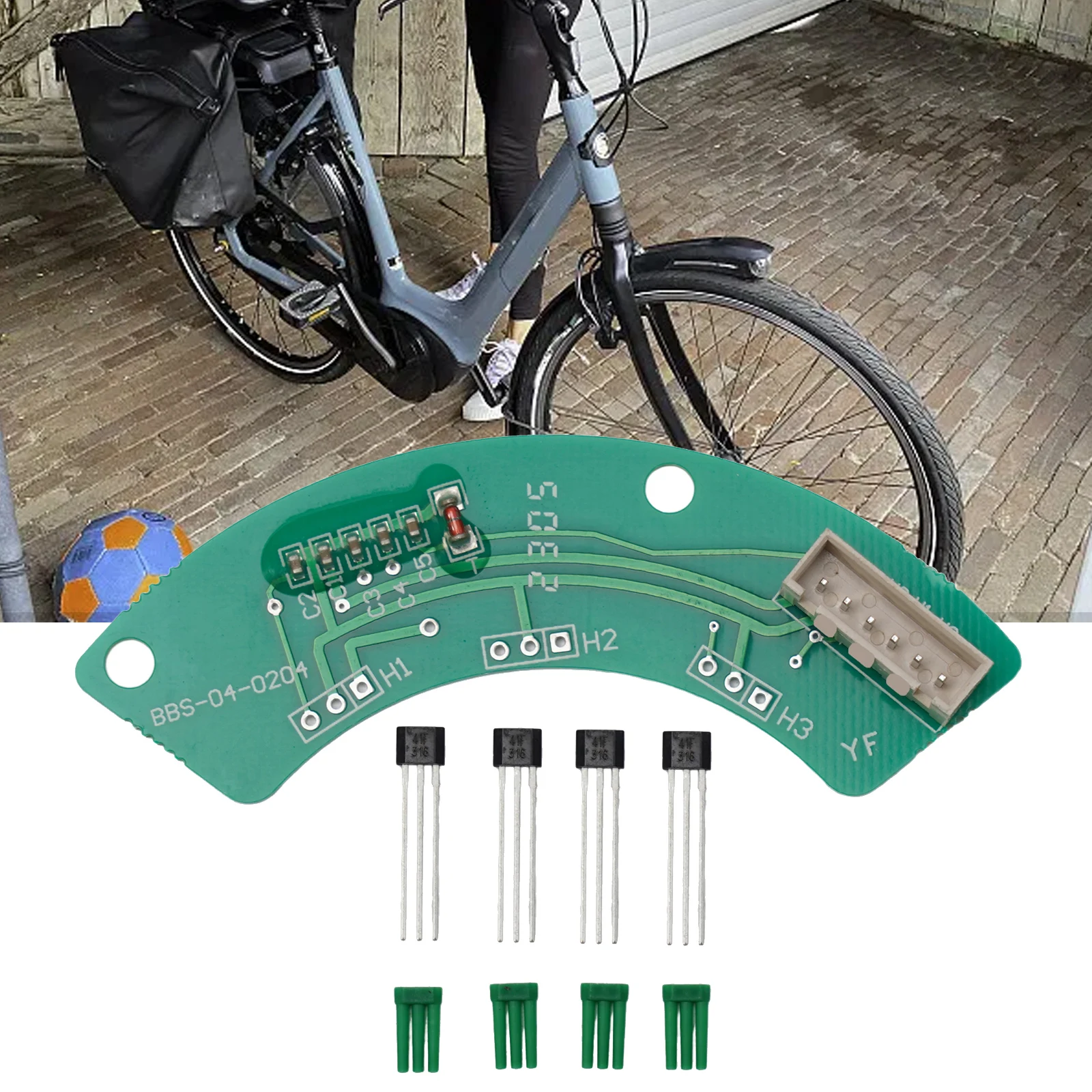 1pc Hall PCB Board For Bafang BBS0102 HD G340 G320 Midmotor Hall PCB Board Electric Bicycle Accessories ABS Hall Sensor Board