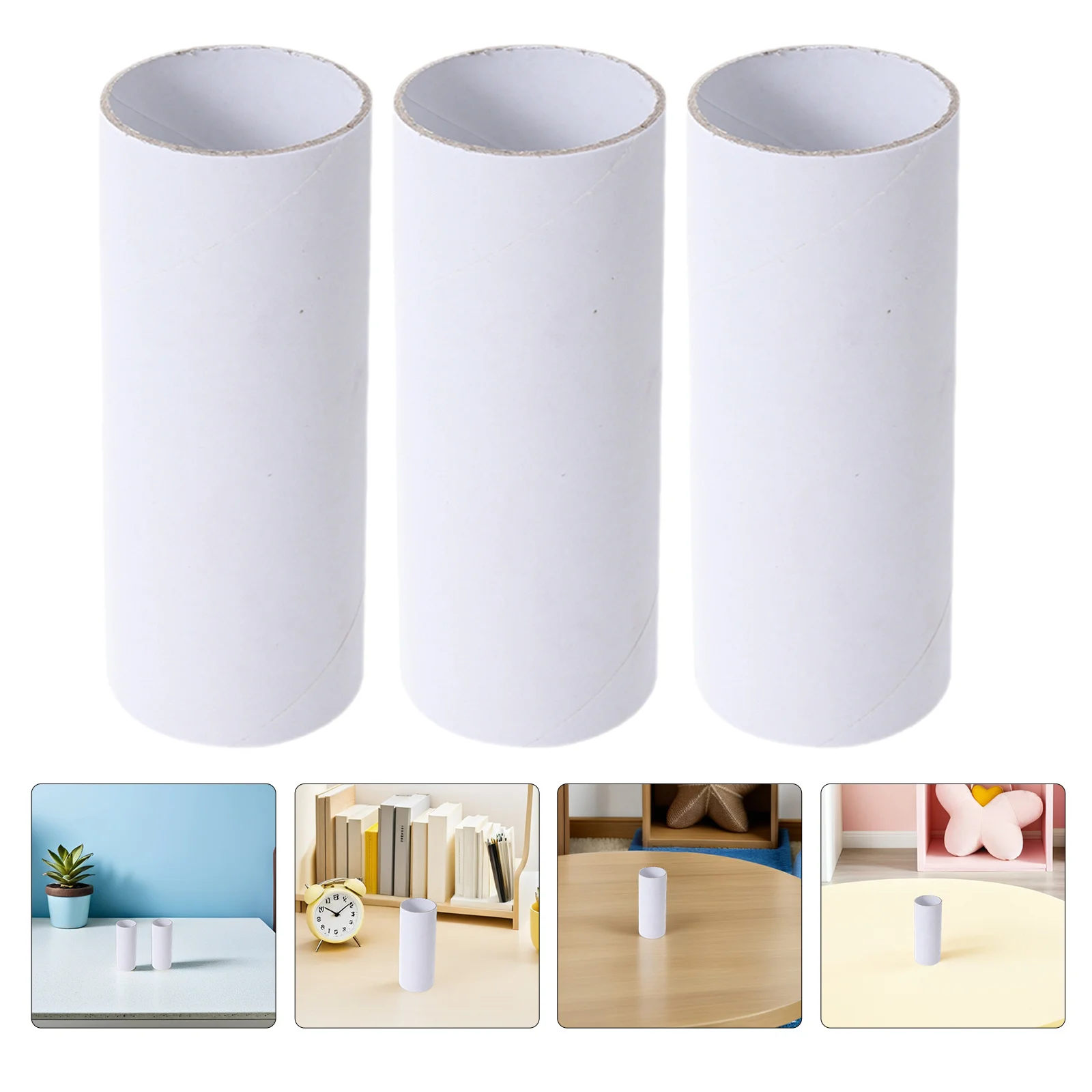 

20Pcs Thick White Cardboard Craft Tubes Round Paper Roll 4x2 Inch Creative Paper Tubes for Birthday Party Favors Classroom