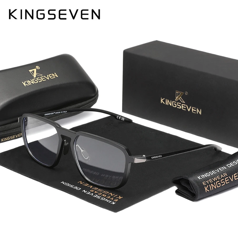 KINGSEVEN New Fashion Blue Light Blocking Glasses Rectangle Frame For Reading Writing Protection Eyewear