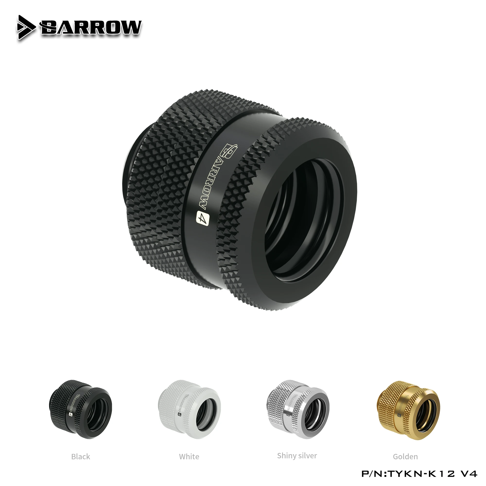 Accesorios de tubo duro Barrow G1/4 para OD12mm/14mm/16mm, adaptadores de refrigeración de agua de tubería acrílica, TYKN-K12 líquido/K1410/K16 V4