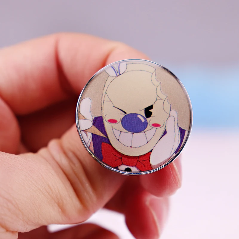 

Ice Screams enamel pin Cartoon Horror Game Character face Halloween Christmas Decor Gift