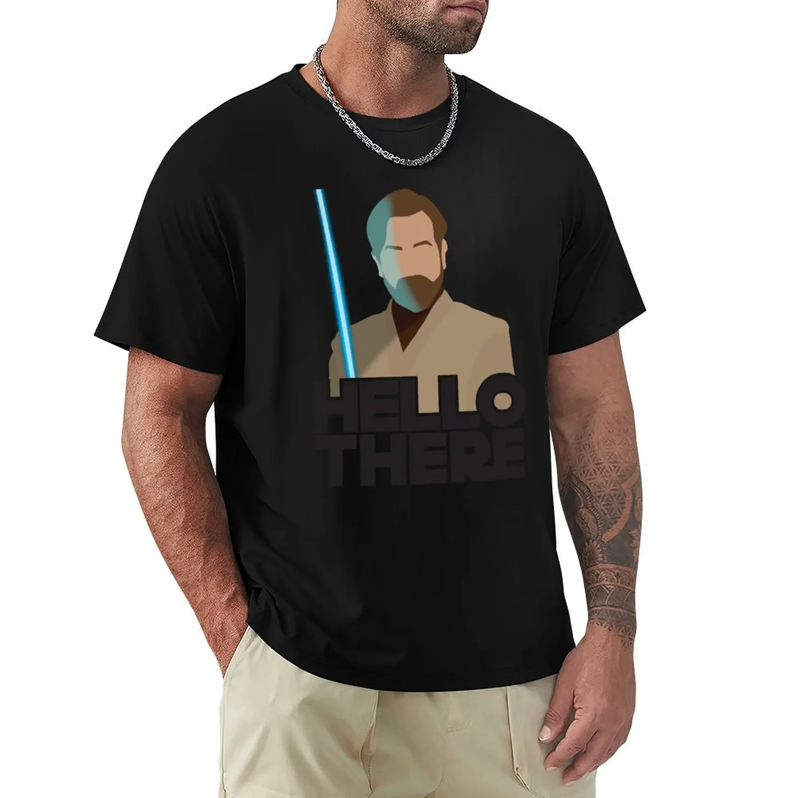 

Hello There - Obi Wan Sticker T-Shirt shirts graphic tees football t shirt cotton man t-shirts mens designer clothes
