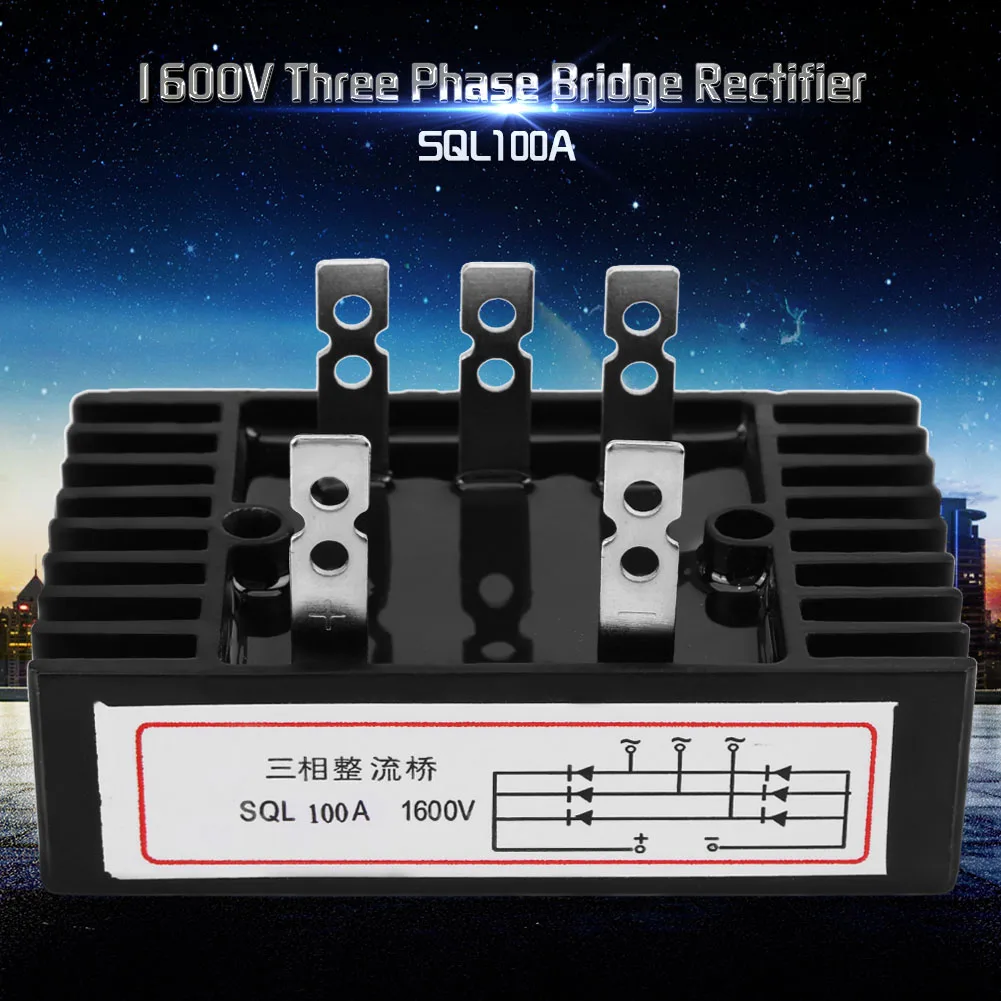 Bridge Rectifier Diode Diode Bridge Rectifier Three Phase Rectifier SQL100A 1600V Three Phase Diode Bridge Rectifier AC to