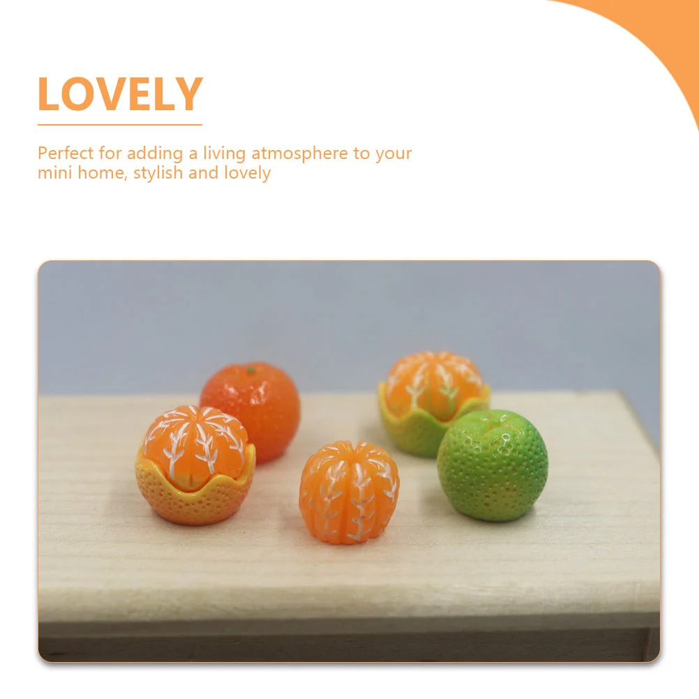 50 stuks kunstmatige oranje fruit hanger armband oranje mini bedels sieraden maken decor miniatuur nep decoraties ketting