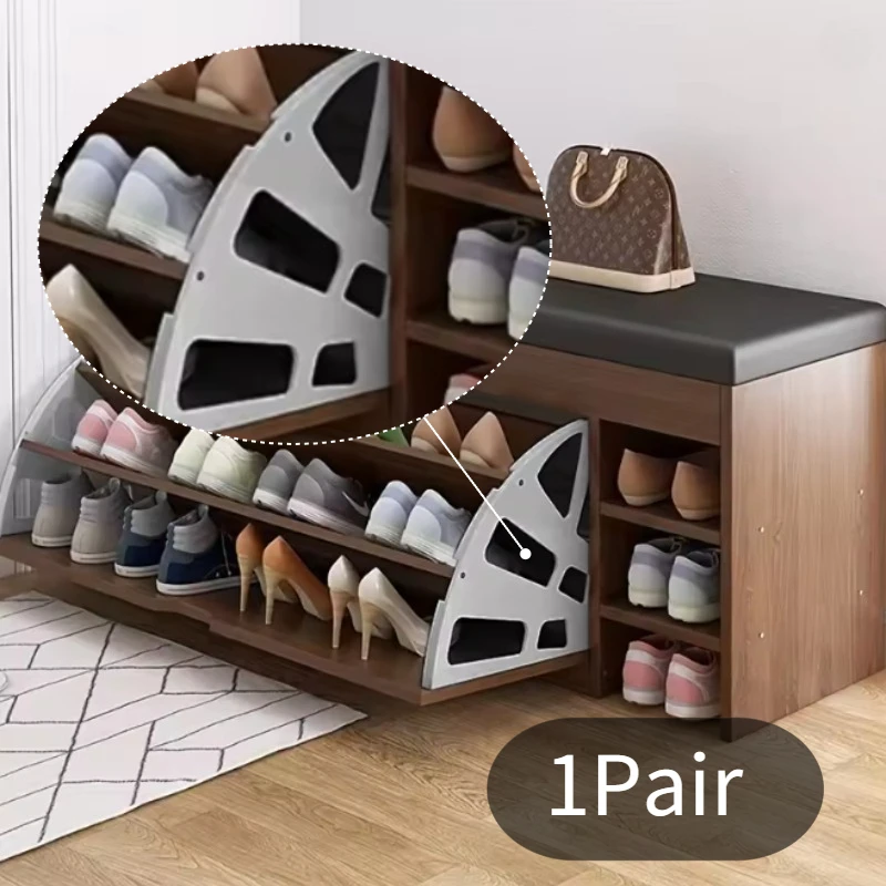 Flip shoe cabinet accessories,flip bucket shoe rack,stainless steel thickened shoe cabinet accessories,hardware hidden flip rack