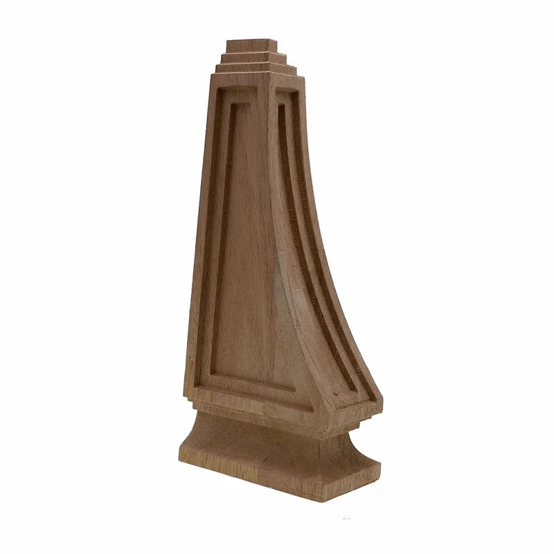 VZLX Roman Wood Wardrobe Decorative Ox-leg Carving Kitchen Vintage Home Decor Fireplace Decoration Accessories Carved Applique