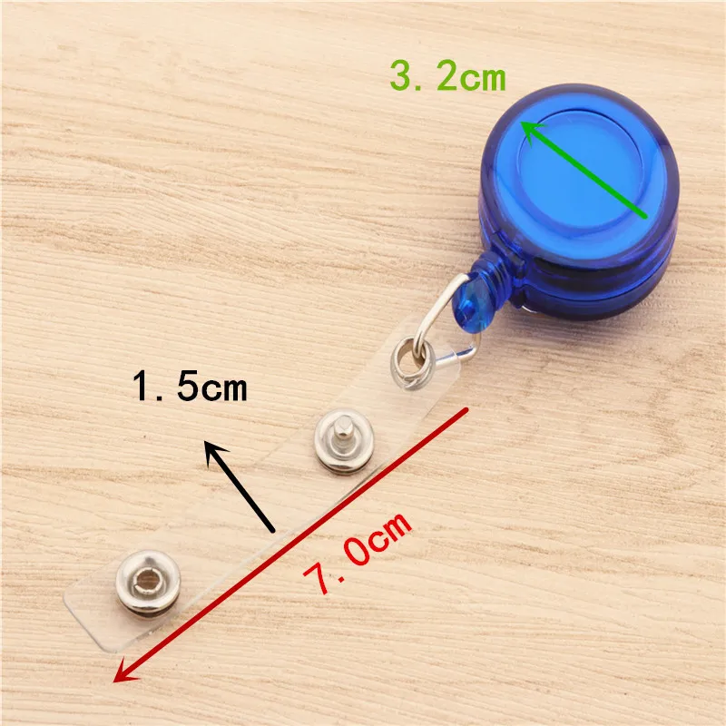 5Pcs/Set Plastic Badge Reels Retractable ID Tag Clips Easy To Pull Pass Work Card Clips Working Permit Case Clips Badge Reel