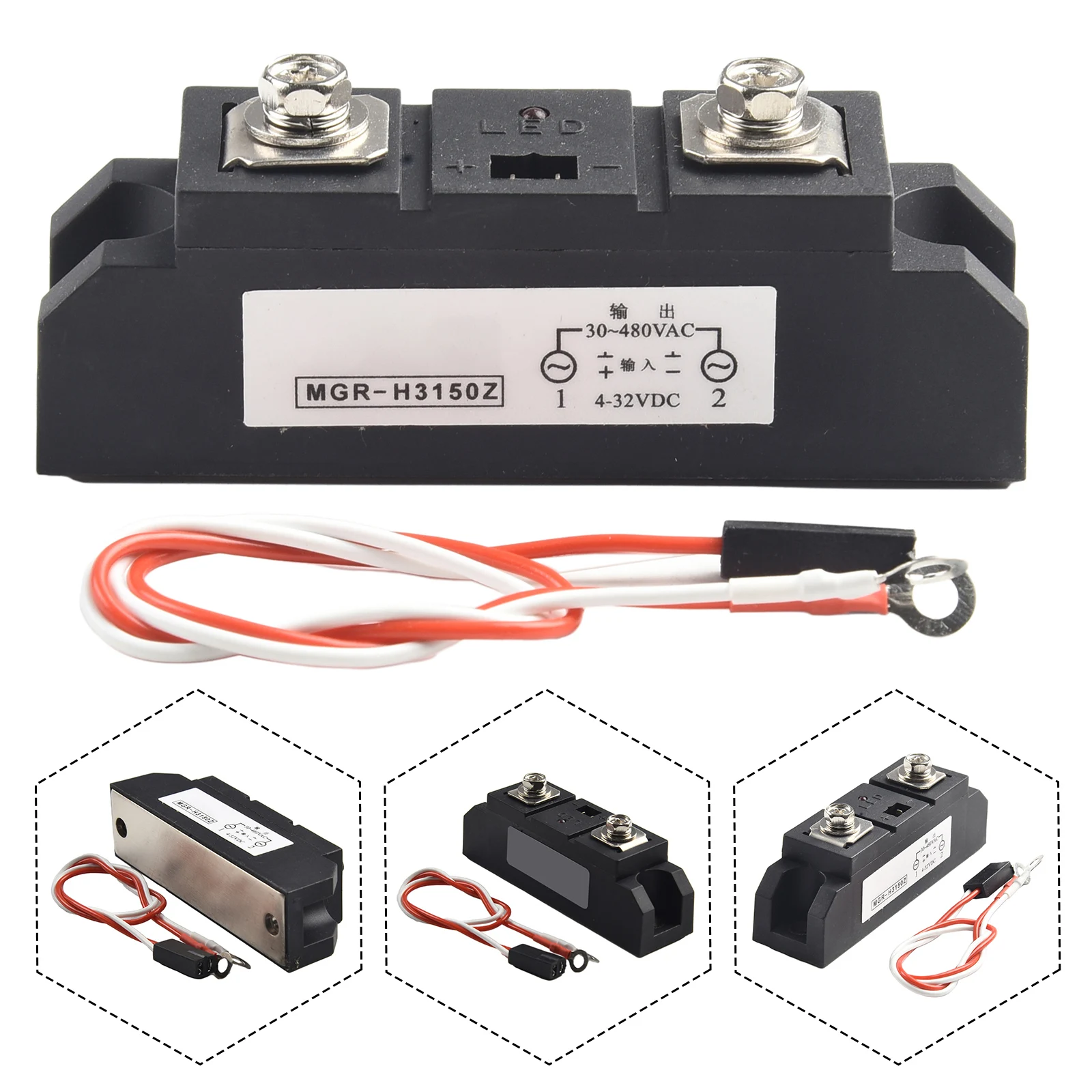 

Промышленные твердотельные реле H3150Z Твердотельное реле для MAGER 150A 4-32 В постоянного тока 30-480 В переменного тока промышленного класса