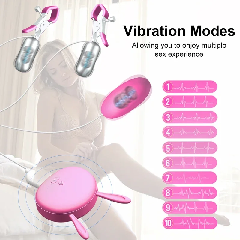 Jouets sexuels pour femmes et couples, œuf vibrant, agrandissement du sein, mastongel, massage de la poitrine, 10 modes