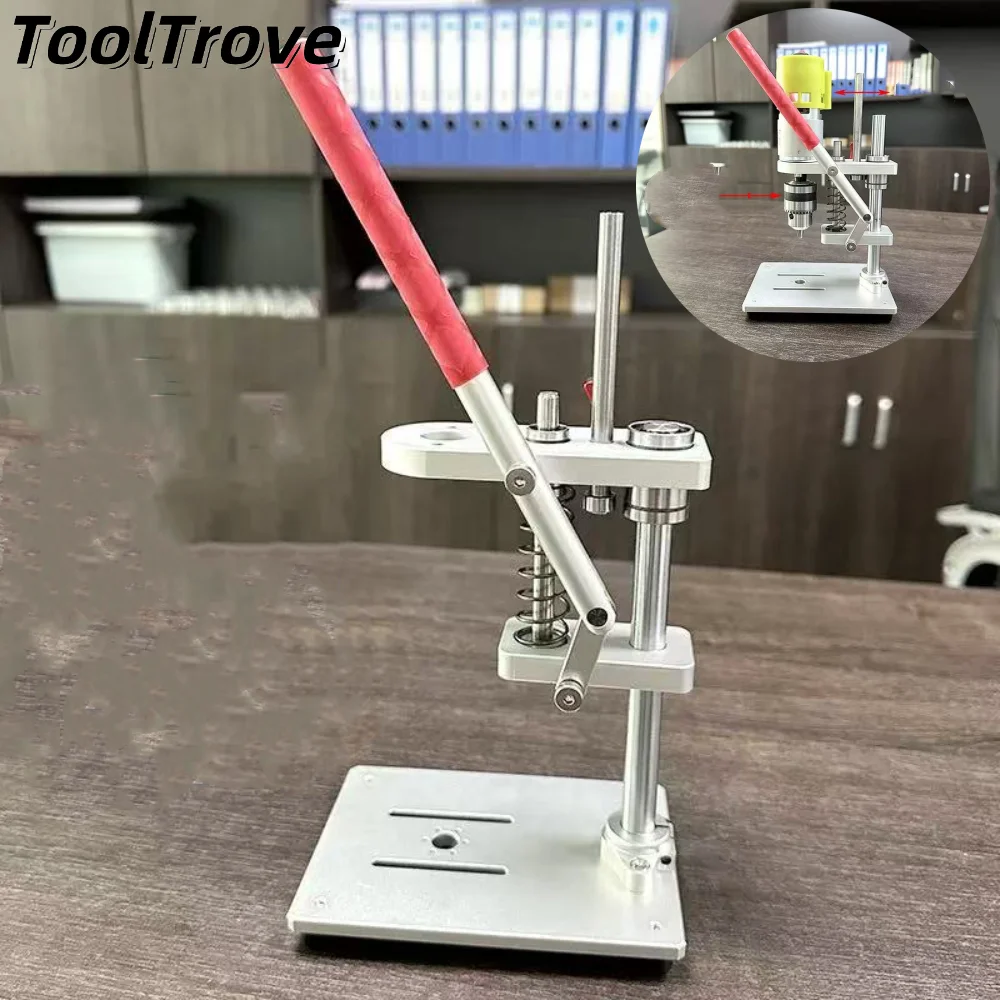 

Mini Desktop Drill Stand - Universal Holder for 555/775/795/895 Motors, DIY Precision Watch Repair Tool, Home Bench Drill Press