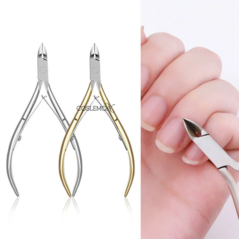 Stainless Steel Cuticle Nail Nipper Professional Nail Clippers Manicure Pedicure Care Trim Plier Cutter Nail Art Scissors Tools