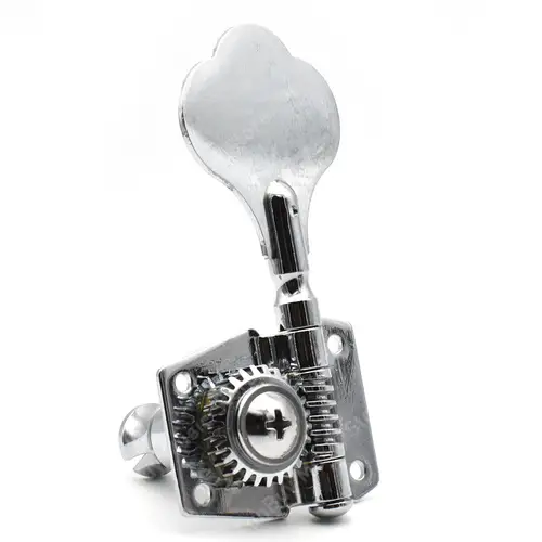 Imagen 2 del producto Clavijas de afinación para bajo eléctrico abierto, cabezales de máquina de 4 cuerdas, sintonizadores para bajo negro cromado, alta calidad, 4R/4L/1L/1R