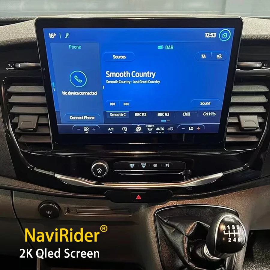 N 12.5Inch 2K QLED Screen For Ford Transit custom T250 Tourneo V363 2020 - 2022 Car Stereo Carplay Android Video Player 2 din