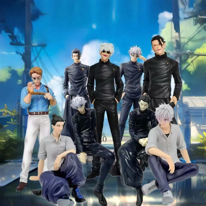 Anime Jujutsu Line Figur Satoru Gegenseitige Hilfe und Win Nanami Kento Ac Bodentemperatur Figur PVC Statue Kocchion Modell Ornament und Y Technique fts