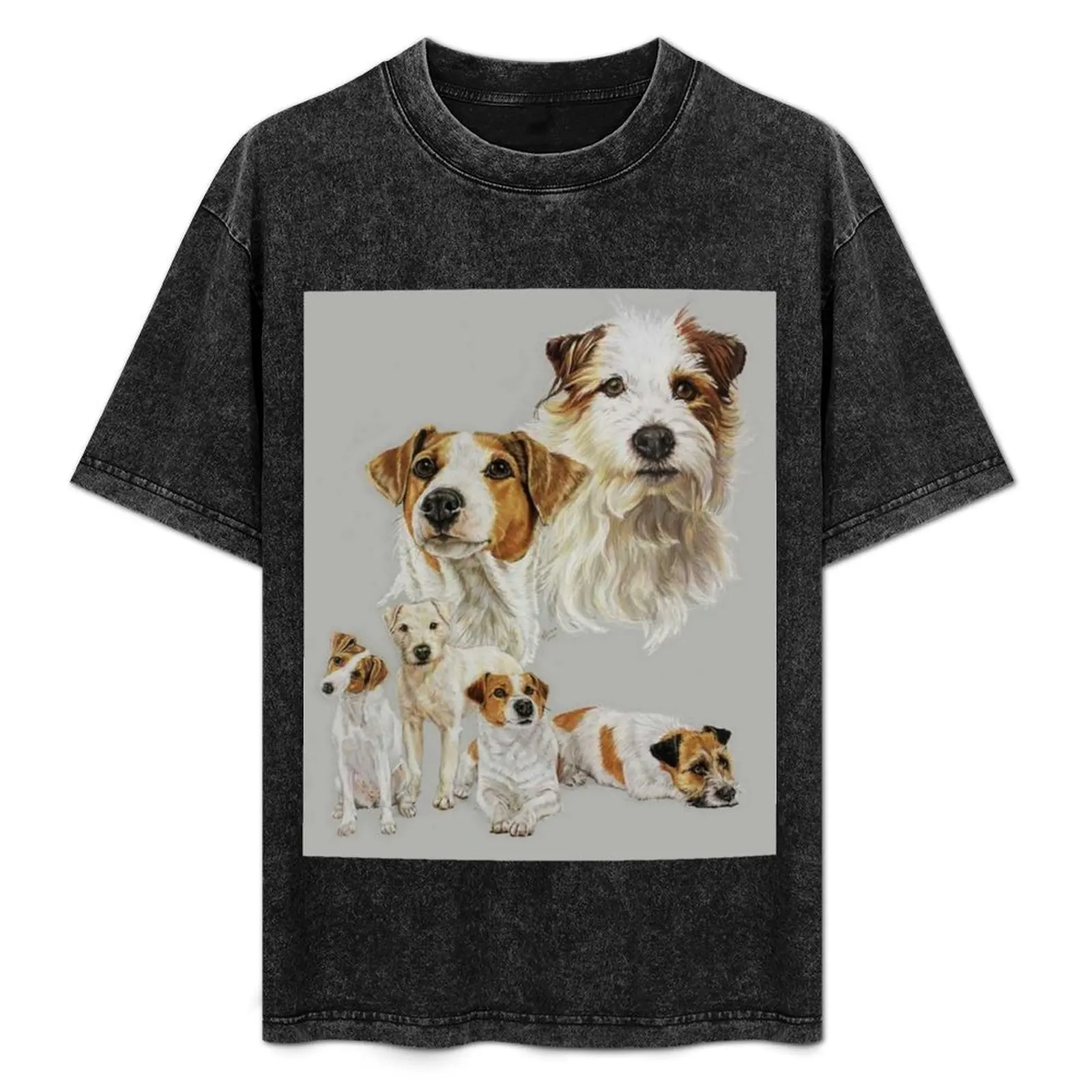

Jack Russell Terrier Gallimaufry T-Shirt Casual Minimalist Short Sleeve Top