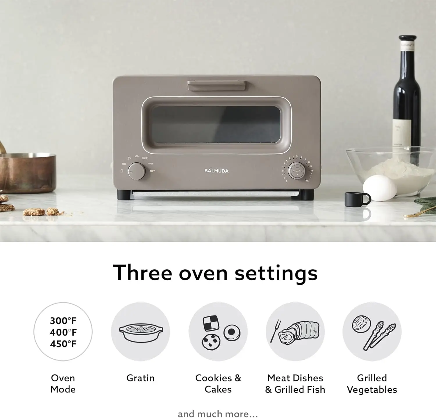 Steam Oven Toaster | 5 Cooking Modes: Sandwich Bread, Artisan Bread, Pizza & Pastry, Oven | Precise Heat