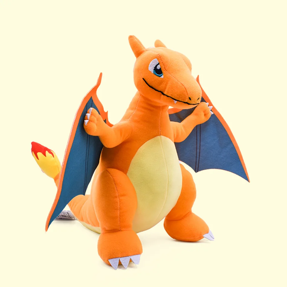 Juguete de peluche de Pokémon para niños, muñeco de dragón de llama de pie, pequeño dragón de fuego, versión evolutiva, monstruo de bolsillo