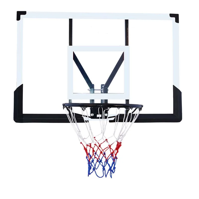 

Wall-Mount Basketball Stand with Double Spring Outdoor Portable Backboard Set