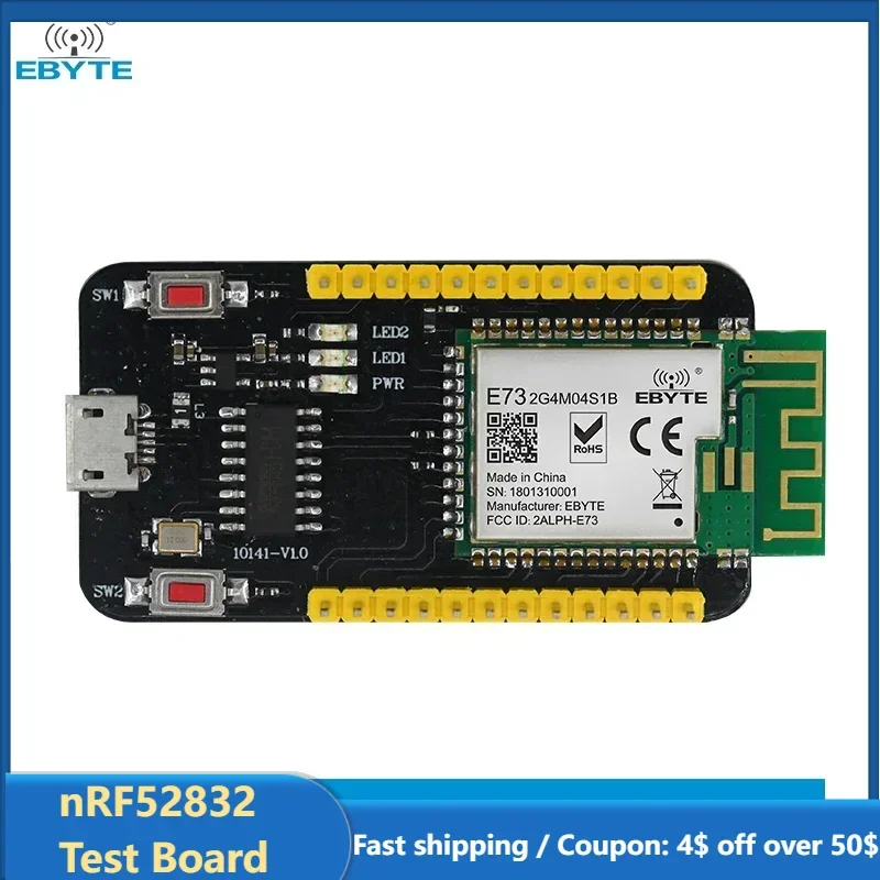 nRF52832 Test Board MESH networking Bluetooth 5.0 2.4GHz IoT Module E73-TBB EBYTE