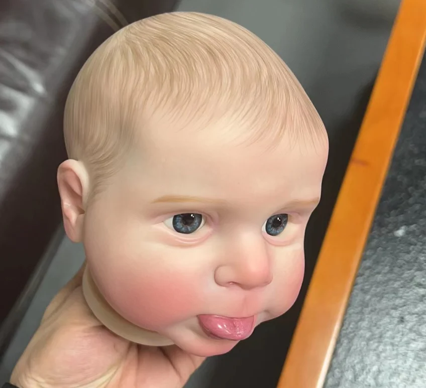 NPK 재탄생된 세비 인형 크기, 이미 그려진 키트, 매우 실물 같은 아기, 천 몸, 많은 세부 정맥, 19 인치