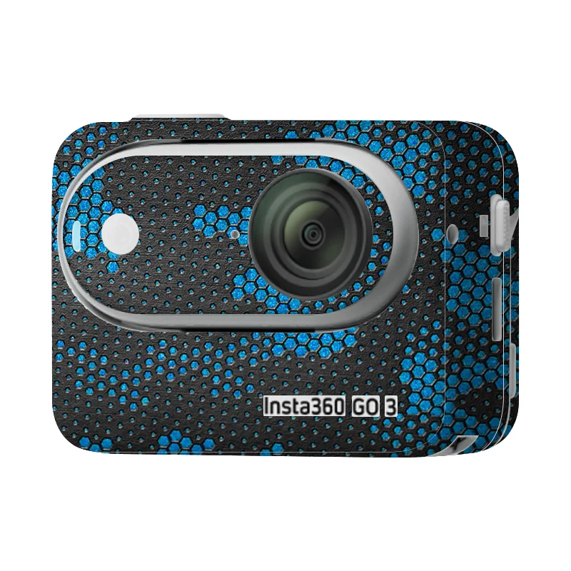 المضادة للخدش فيلم الغطاء الواقي ، كاميرا الجسم الديكور ، ملصق لاصق لامع ل Insta360 GO3 ، التفاف الموضة