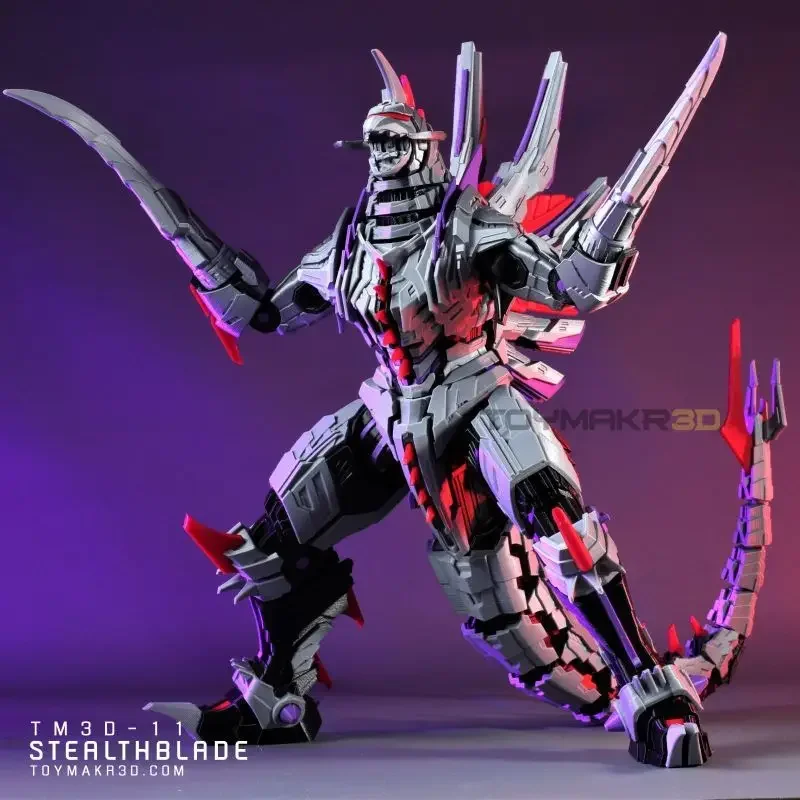 

3D Printed Articulated Mechanical Monster with Hidden Blade Model Kit for Boys Gift Action Figures Selectable Height