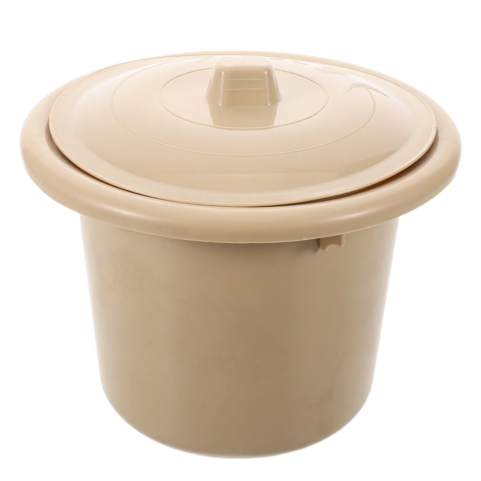 Thickened Plastic Urinal Spittoon Sturdy Bedside Commode Bucket Lid Portable Night Potty Adult Chamber Pot Odor Controlling