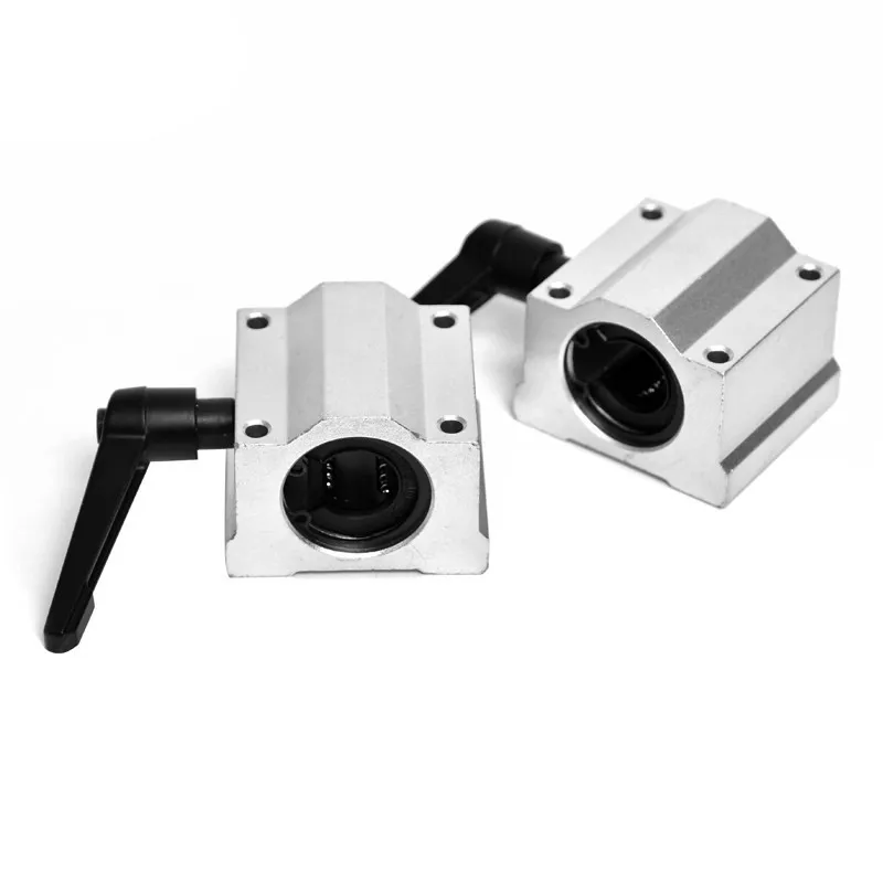 Linear Locking Box-Type Slider Shaft Guide SCS10 SCS12 SCS16UU 20 25 Slider Optical Axis Box Linear Slider Bearing with Handle