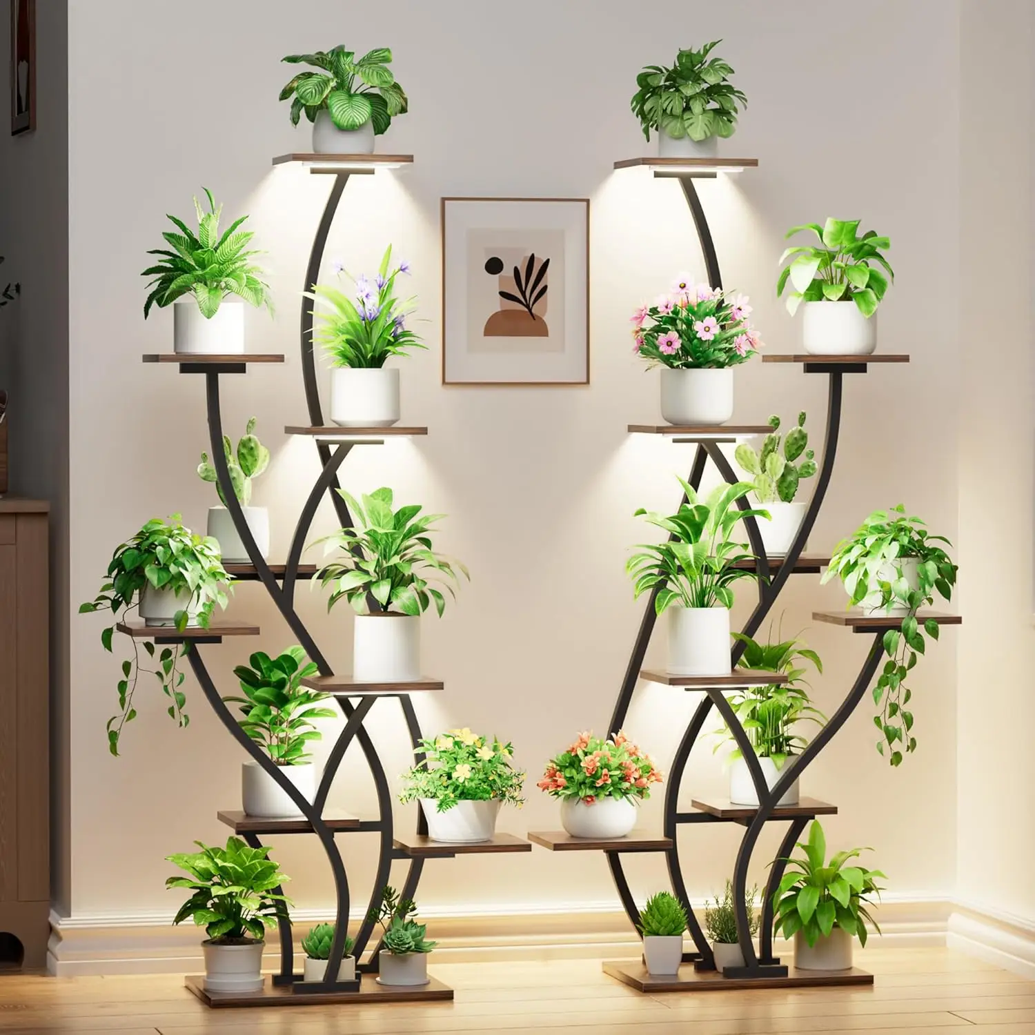 Indoor Plant Stand with Grow Lights, 61
