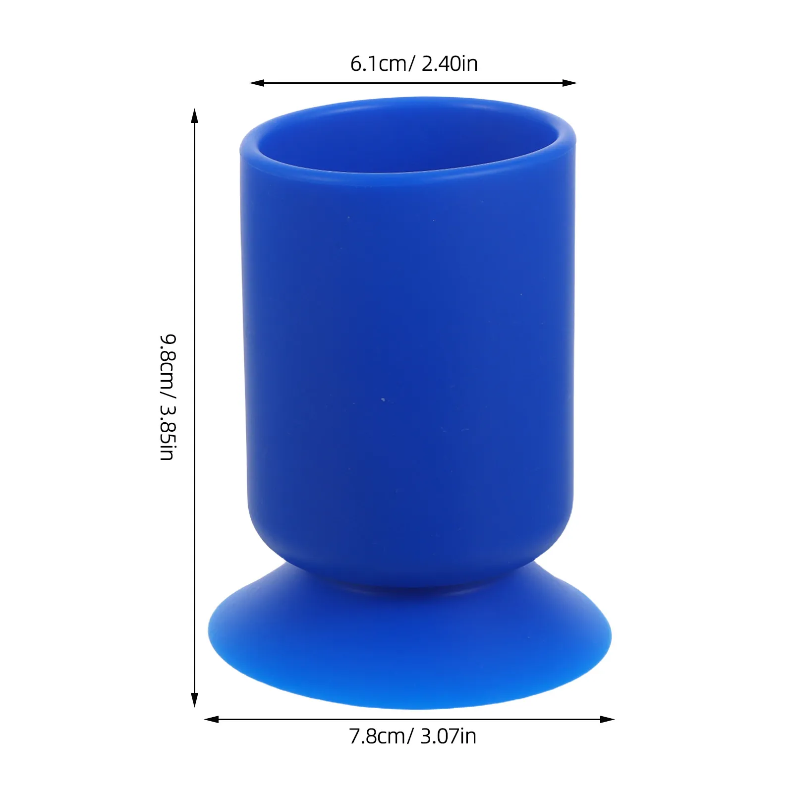 Silicone Brush Holder Suction Cup Makeup Brush Organizer Pen Holder for Desk Home Office Pencil Cup Stationery Storage Container